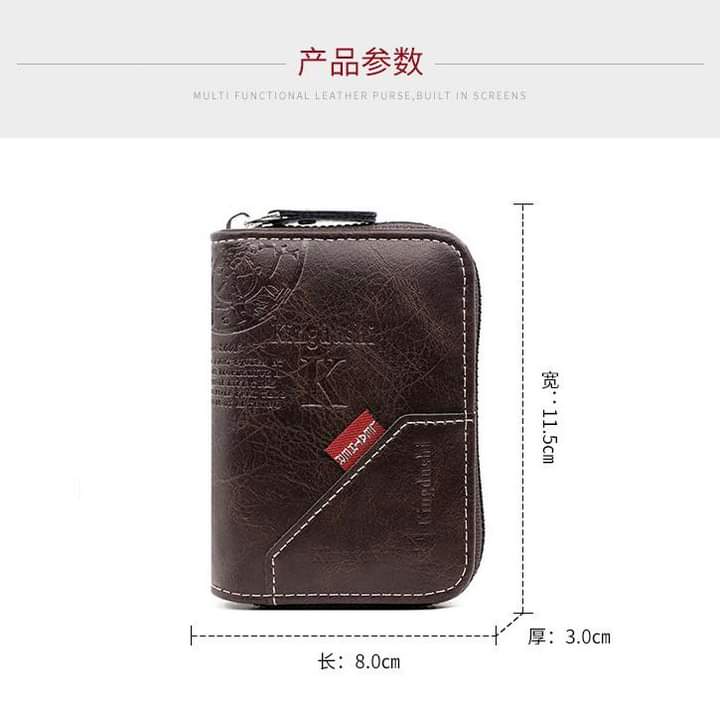 Mw013, 2023 new classic retro European and American denim style splicing multi-functional multi-card pocket change zipper card holder