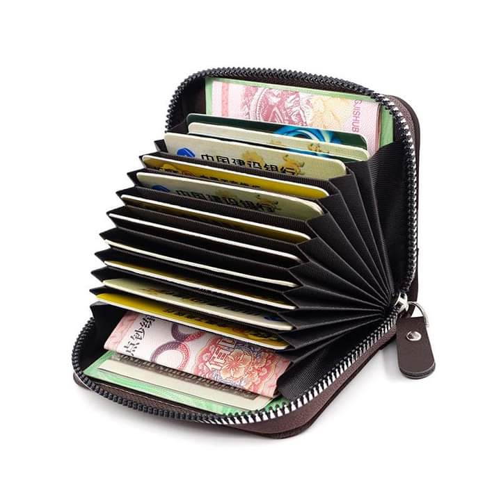 Mw013, 2023 new classic retro European and American denim style splicing multi-functional multi-card pocket change zipper card holder