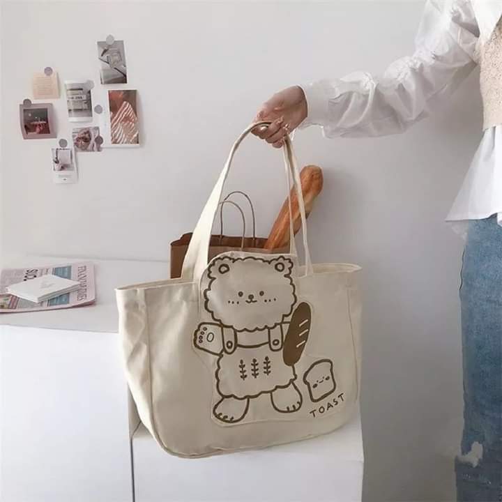c024, shoulder bag, shopping bag, canvas, can hold a lot of stuff(no toy)