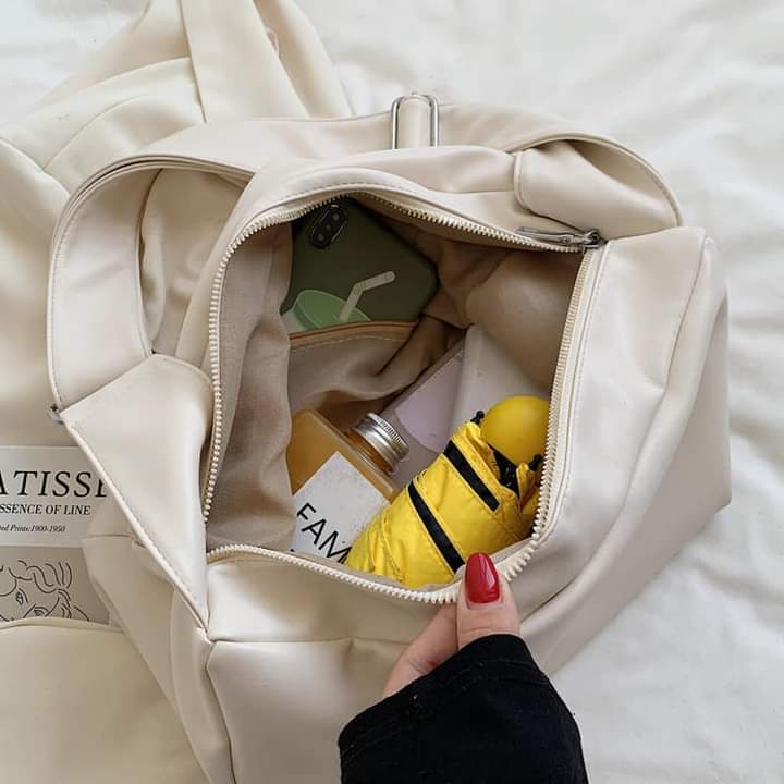A043, Soft leather shoulder bag, tote shape, large capacity, a lot for women and students