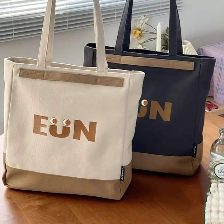 c099, Canvas shoulder bag, tote shape, large capacity, can hold a lot of things, simple style