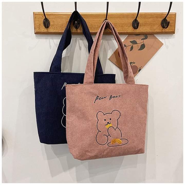 C063, Canvas bag women's shoulder crossbody bag ins bag portable college student class large capacity Japanese style literary simplicity