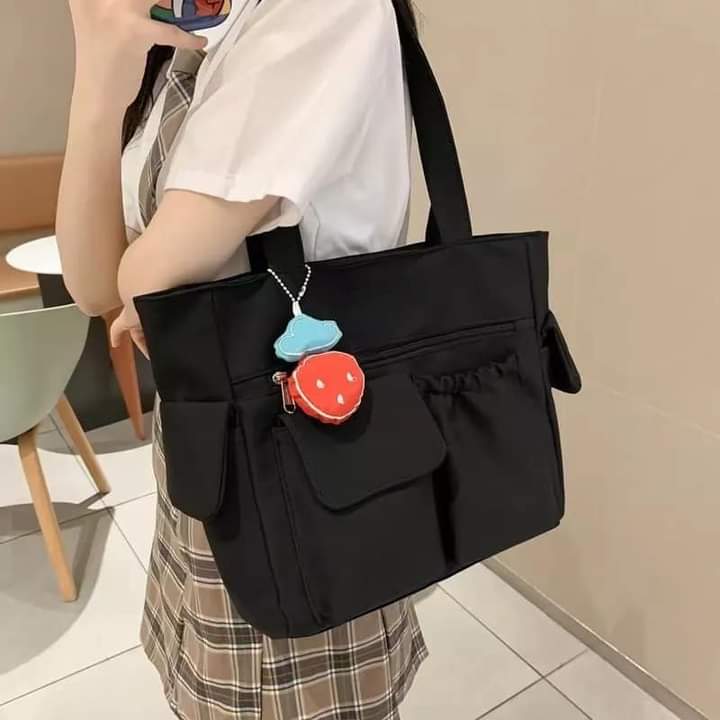 c055, Shoulder bag, canvas handbag, large capacity, can hold a lot of things, suitable for traveling, for women and students.