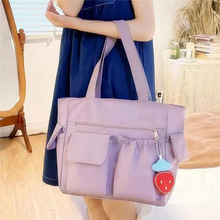 c055, Shoulder bag, canvas handbag, large capacity, can hold a lot of things, suitable for traveling, for women and students.