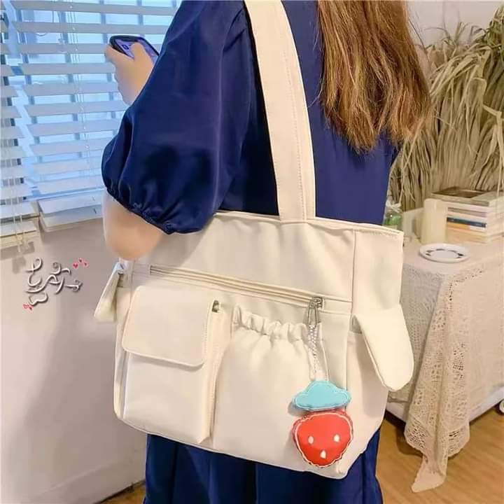 c055, Shoulder bag, canvas handbag, large capacity, can hold a lot of things, suitable for traveling, for women and students.