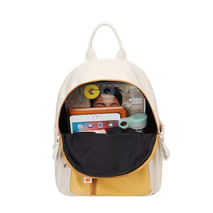 b021, 0AMILA Oxford cloth backpack female small backpack student high capacity contrast color