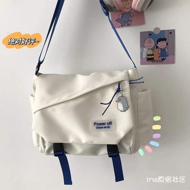 m093, shoulder bag, large capacity, a lot of things, blue, South Korean style