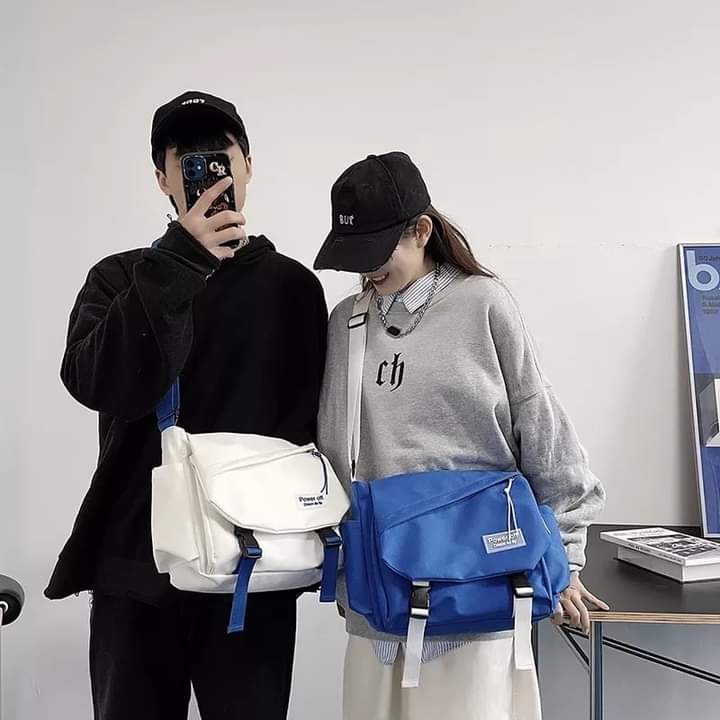 m093, shoulder bag, large capacity, a lot of things, blue, South Korean style