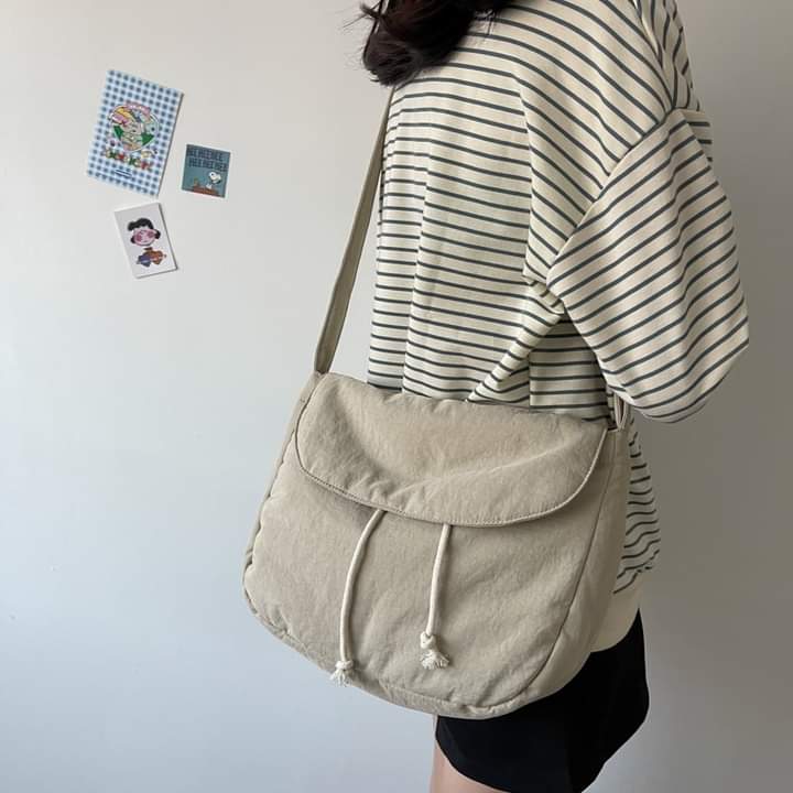 m035, shoulder bag, canvas, nylon fabric, soft, portable, Japanese style for women