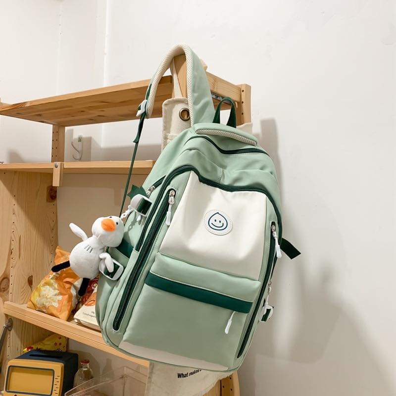 B062, Backpack 2023 fashionable student schoolbag Japanese style ins simple Korean version junior high school student backpack