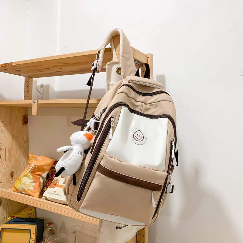 B062, Backpack 2023 fashionable student schoolbag Japanese style ins simple Korean version junior high school student backpack