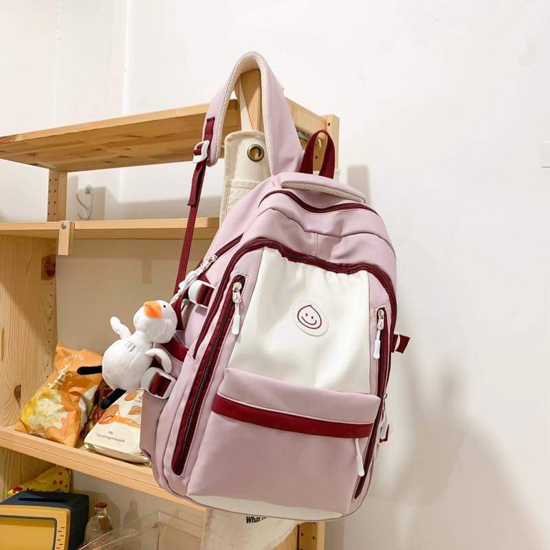 B062, Backpack 2023 fashionable student schoolbag Japanese style ins simple Korean version junior high school student backpack