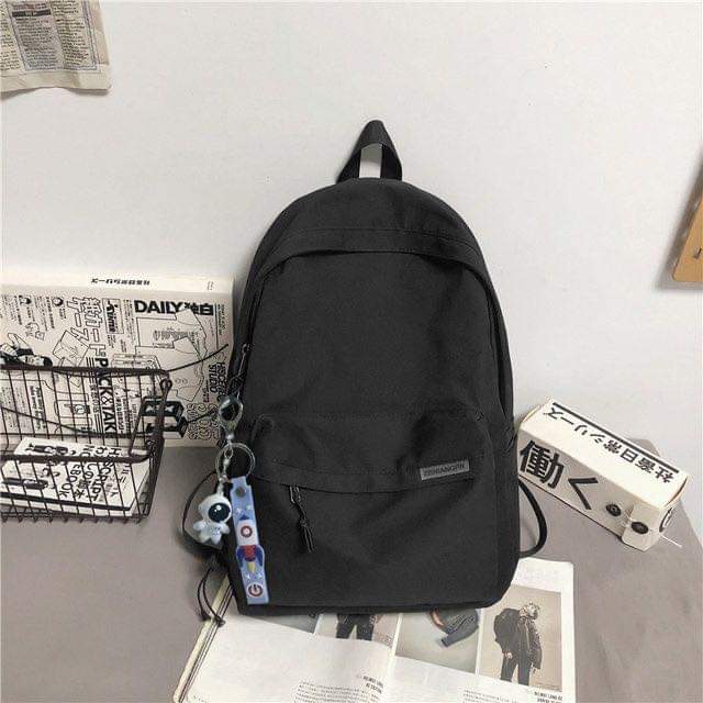 B066, Backpack men's simple travel nylon backpack computer bag women's casual junior high school and high school college student school bag