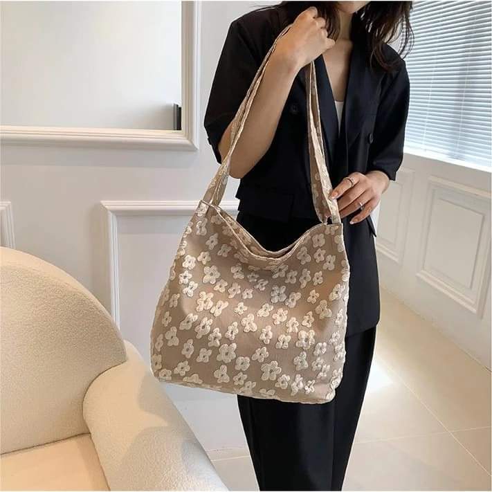 c048, South Korean style shoulder bag, armband for women, can hold a lot of things, 5 colors, flowers