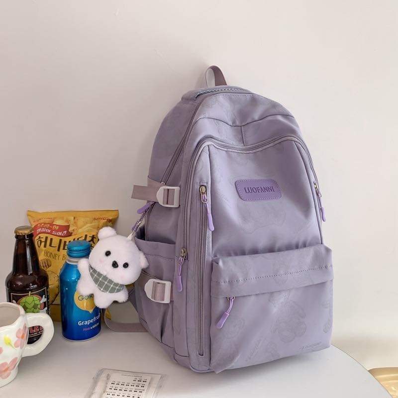 B061, High-looking small and fresh backpack for girls, lightweight and large-capacity schoolbag for middle and high school students, trendy and cool casual backpack