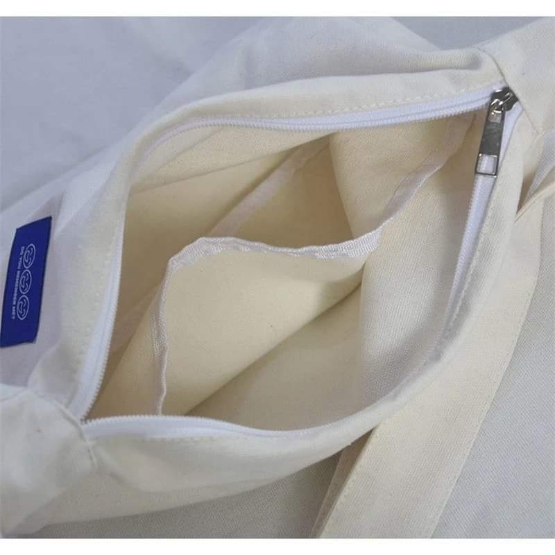 m026, canvas bag with zipper, can hold a lot of things, simple Korean style, for male