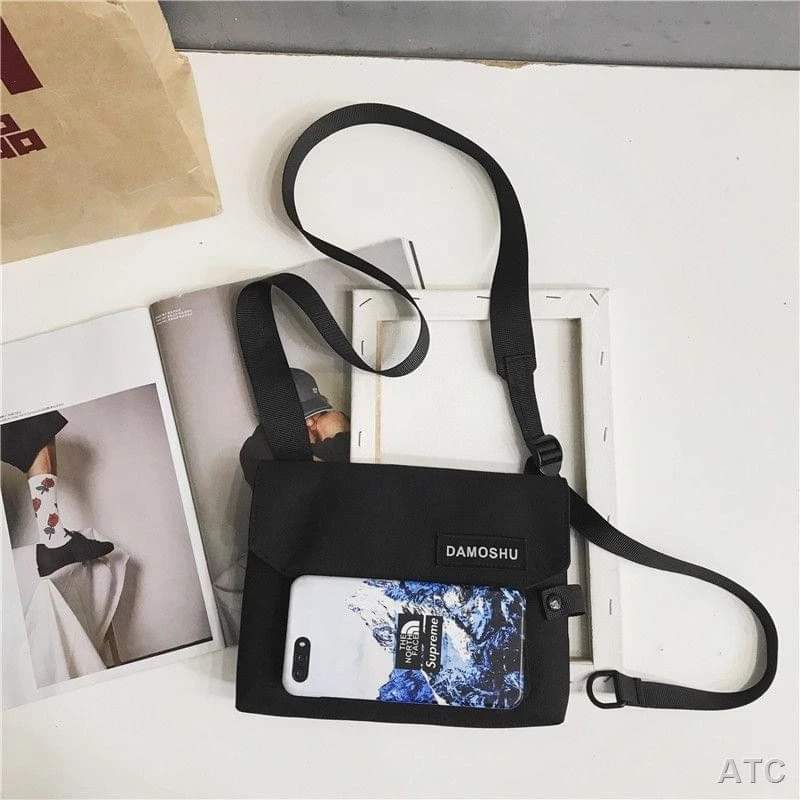 m008,Shoulder bag Korean student shoulder bag, men's shoulder bag, brand name bag, Japanese tide brand