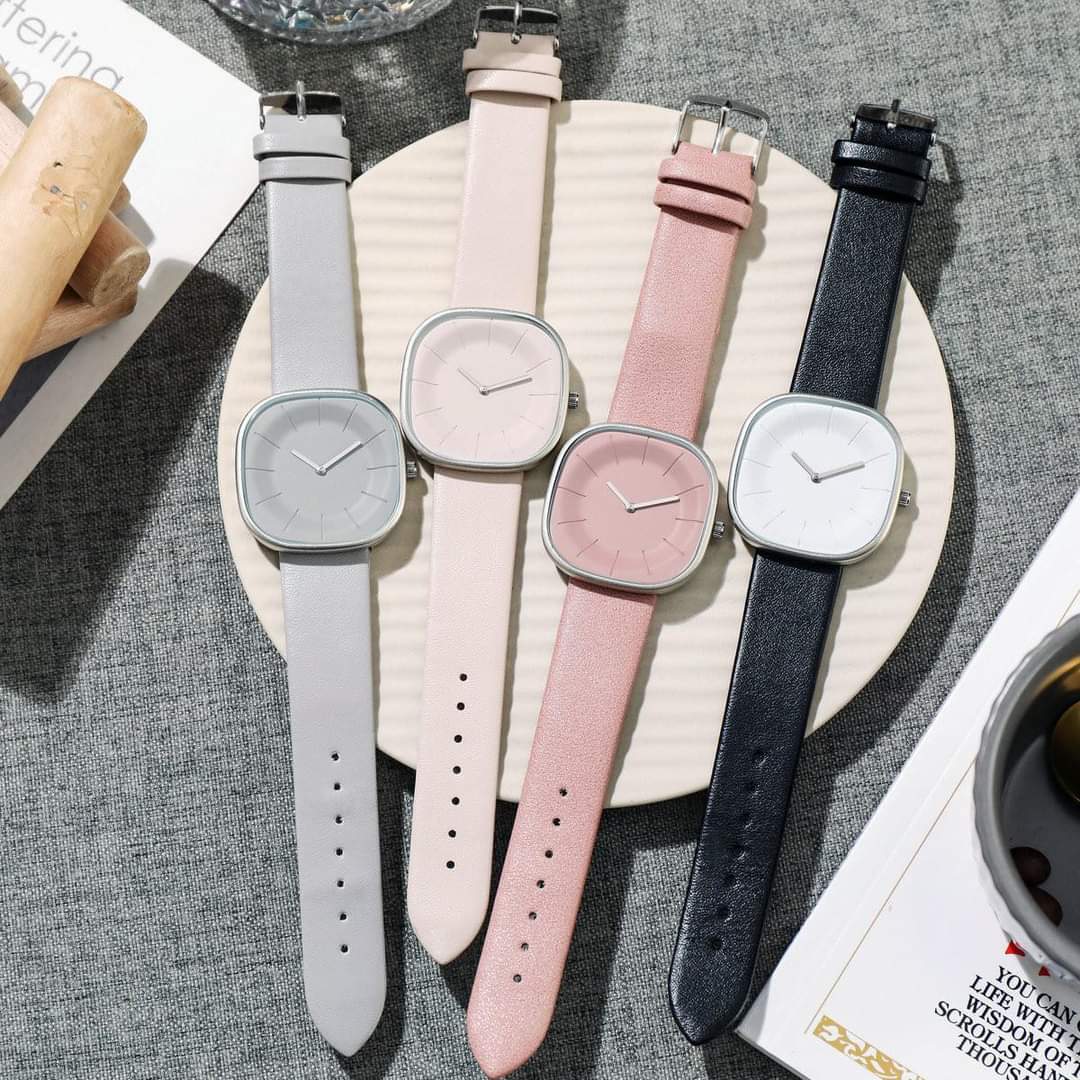 g009, Niche design art creative temperament watch female student Japanese minimalist milk tea milk cube sugar ins fashion watch