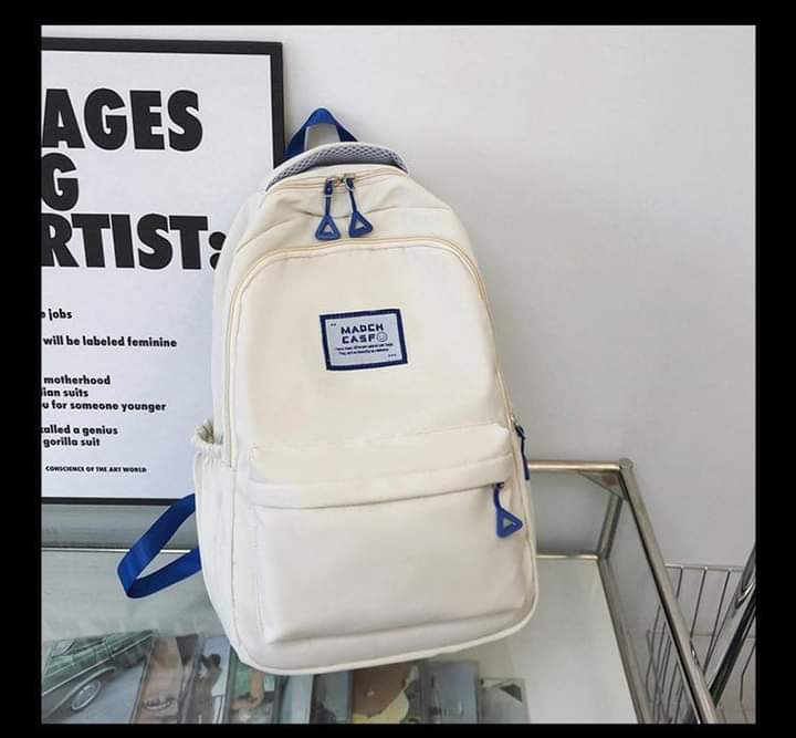 B013, Best-selling student backpack Korean style fashion solid color Kusaka junior high school school bag large-capacity computer backpack
