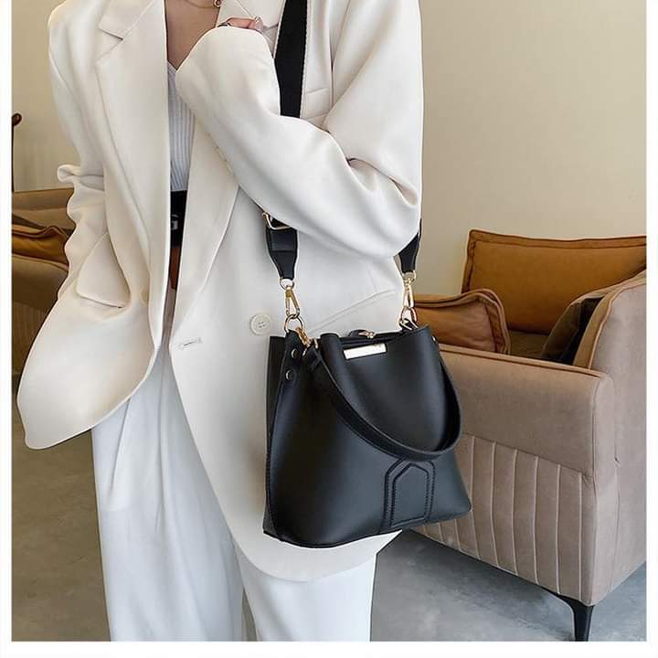 A089, 2023 new bag women's trend Messenger super soft bucket bag PU casual high-level commuting tote bag women's large capacity