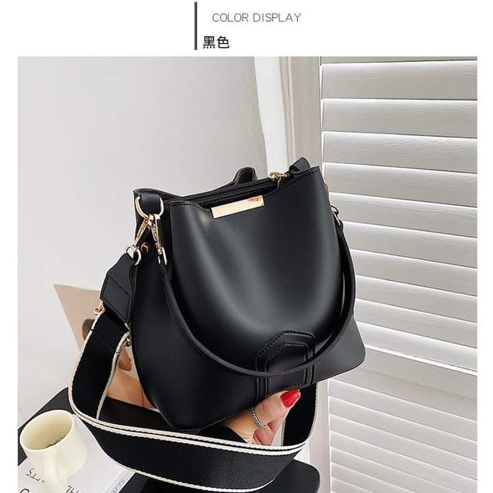 A089, 2023 new bag women's trend Messenger super soft bucket bag PU casual high-level commuting tote bag women's large capacity
