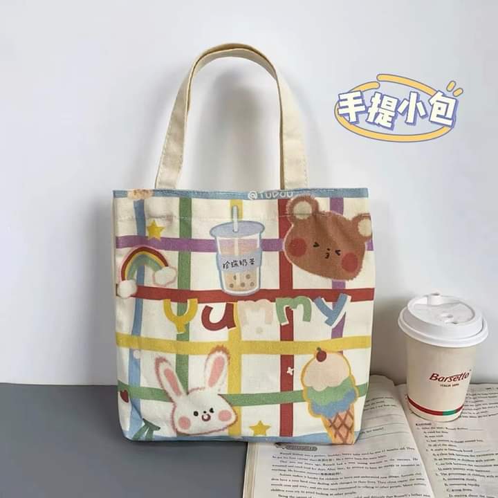 c020, Bag for women canvas bag Korean style shoulder bag