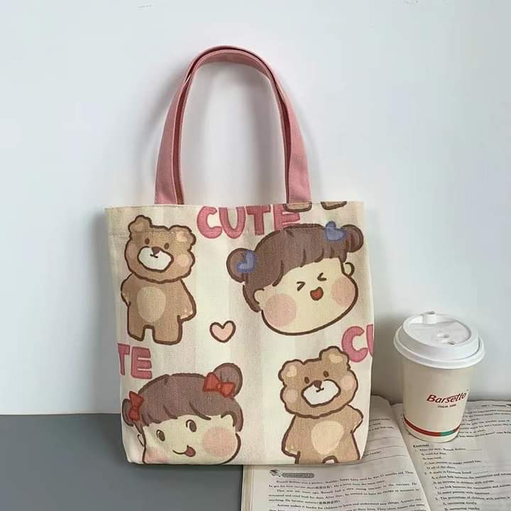 c020, Bag for women canvas bag Korean style shoulder bag