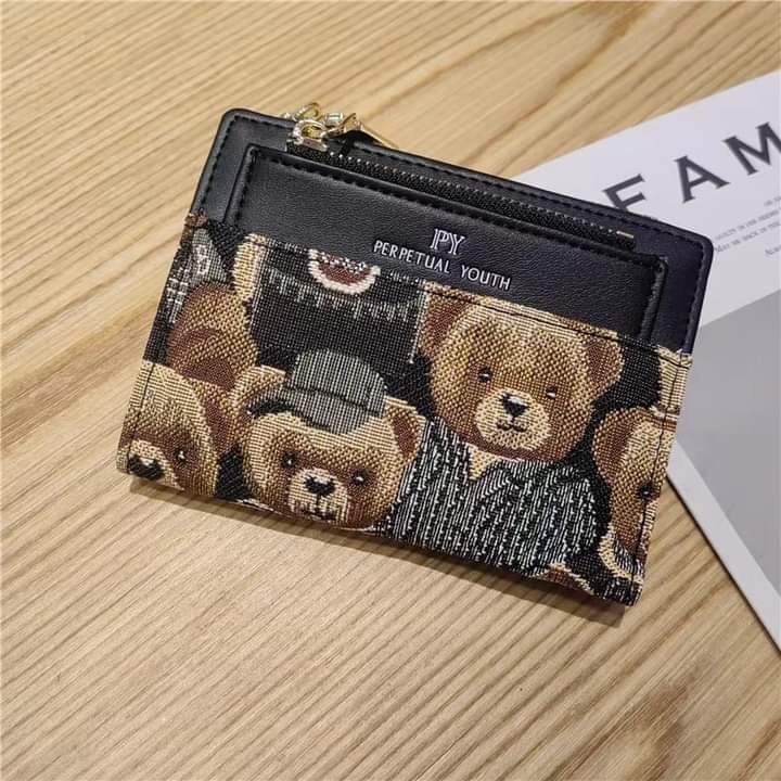 w034, Women's wallet short wallet,genuine,good quality, fashion wallet bag