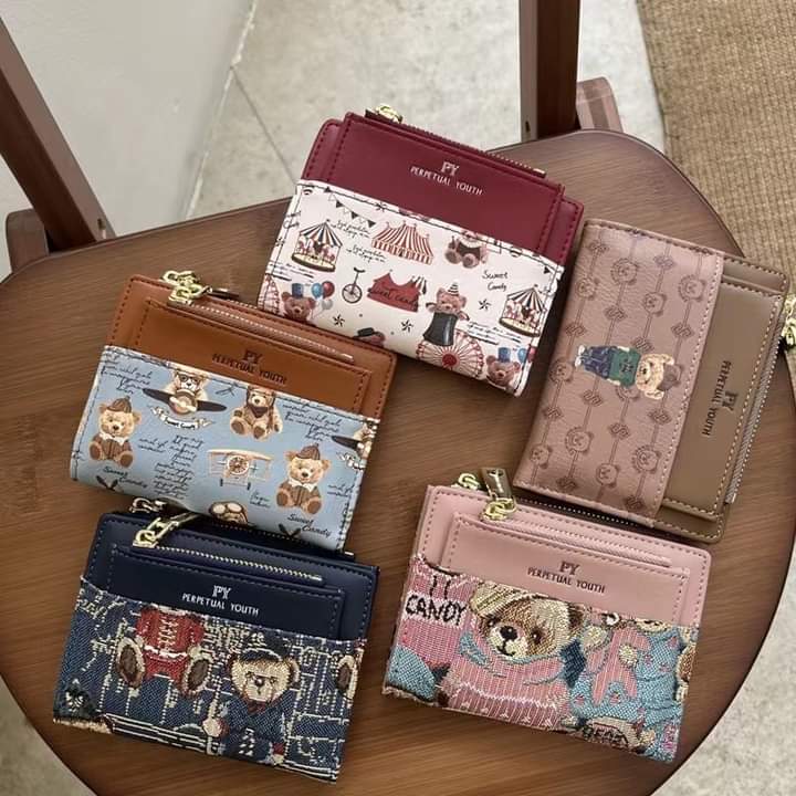 w034, Women's wallet short wallet,genuine,good quality, fashion wallet bag