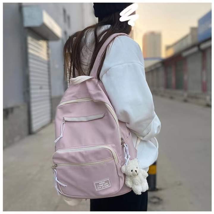 b032, fashion style backpack for female students
