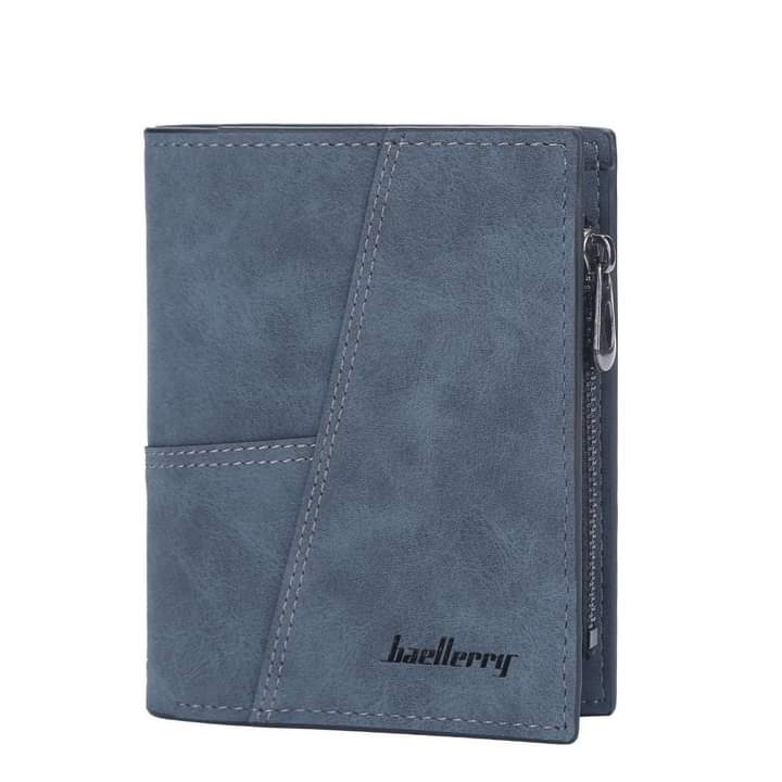 Mw008, 2023 New Men's Short Wallet Business Vertical Multi-Card Zipper Wallet Coin Purse