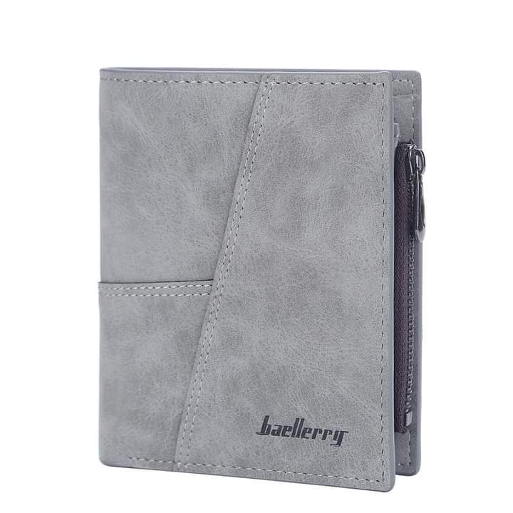 Mw008, 2023 New Men's Short Wallet Business Vertical Multi-Card Zipper Wallet Coin Purse