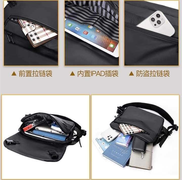 mm001, Fall MOUSOON Men's Shoulder Bag New Fashion Oxford Cloth Large Capacity Crossbody Bag