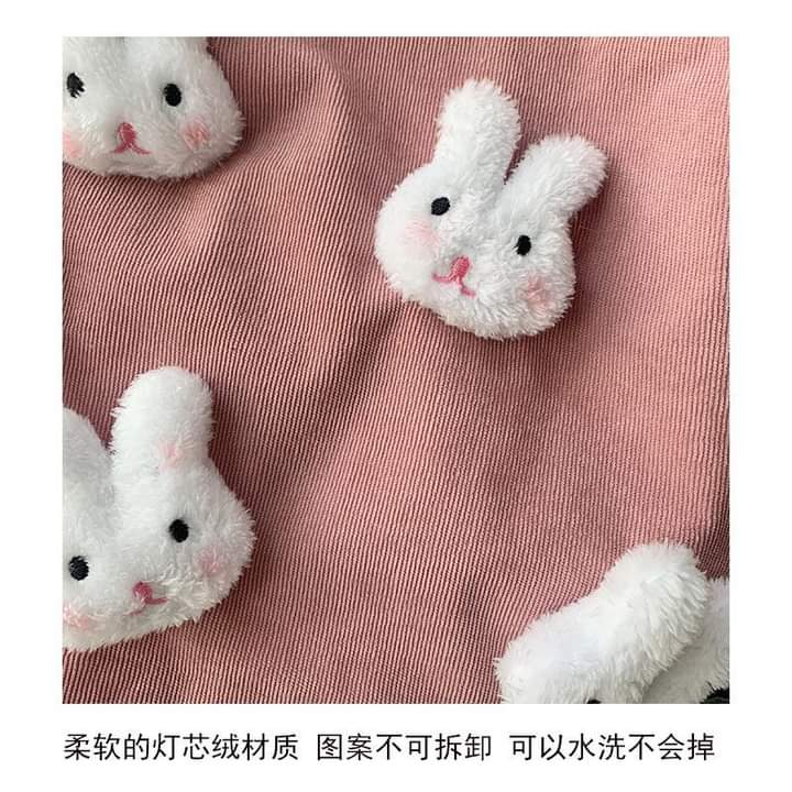 C011, Autumn and winter corduroy shoulder bag female cute cloth bag cartoon all-match Japanese ins handbag college student class bag