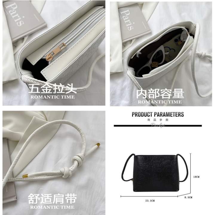 A084, Korean version of the bag on the new French niche sense bucket bag women 2023 tide summer all-match western style shoulder Messenger bag women
