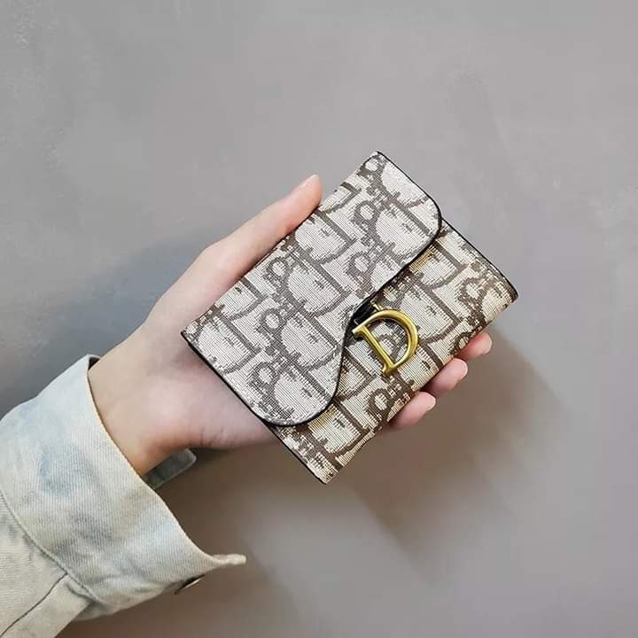 w029, New short wallet, canvas, European, American style, goes with every outfit of