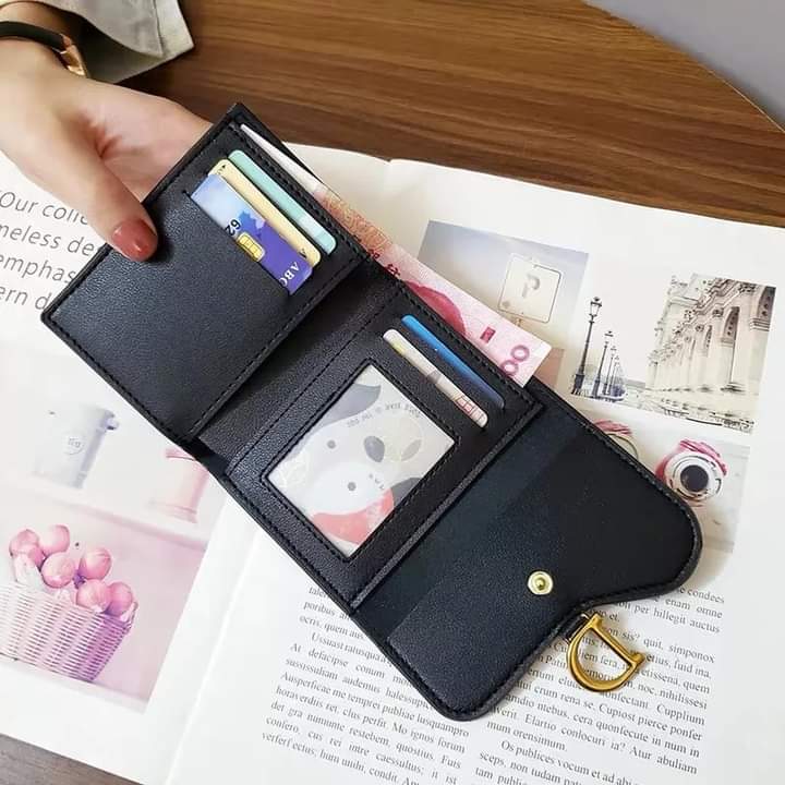 w029, New short wallet, canvas, European, American style, goes with every outfit of
