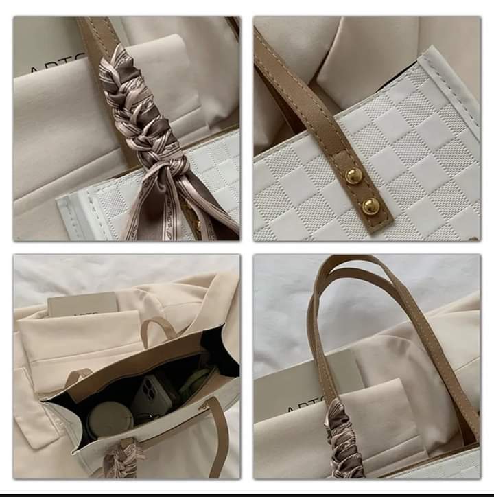 c026, David&Bella Bag Women's bag Contrasting color shoulder casual large-capacity fashion simple tote bag