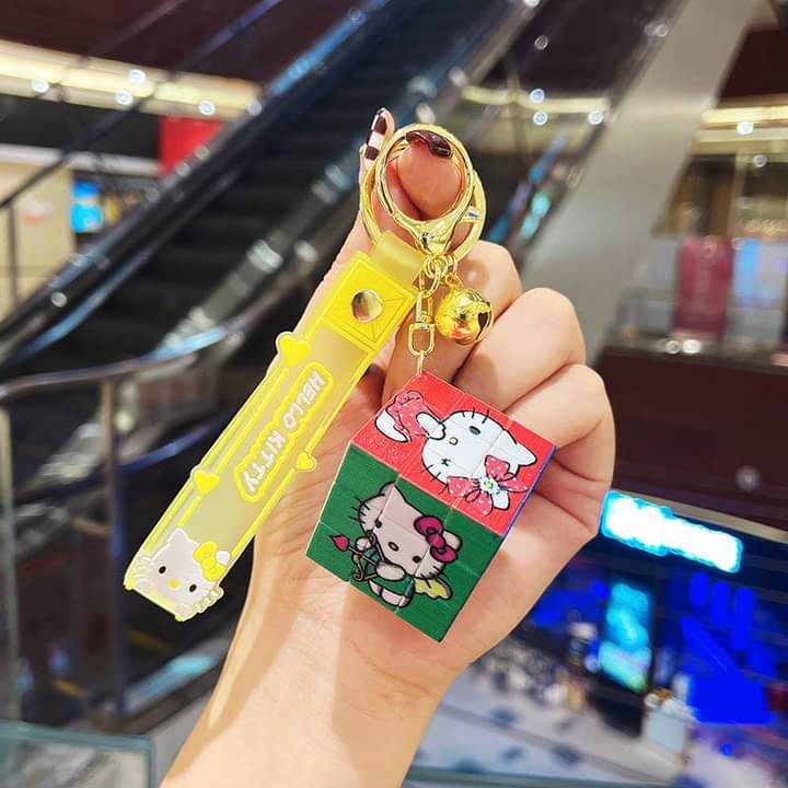 D006, Kulomi key chain cinnamon dog doll cartoon school bag pendant Melody key chain silicone pendant