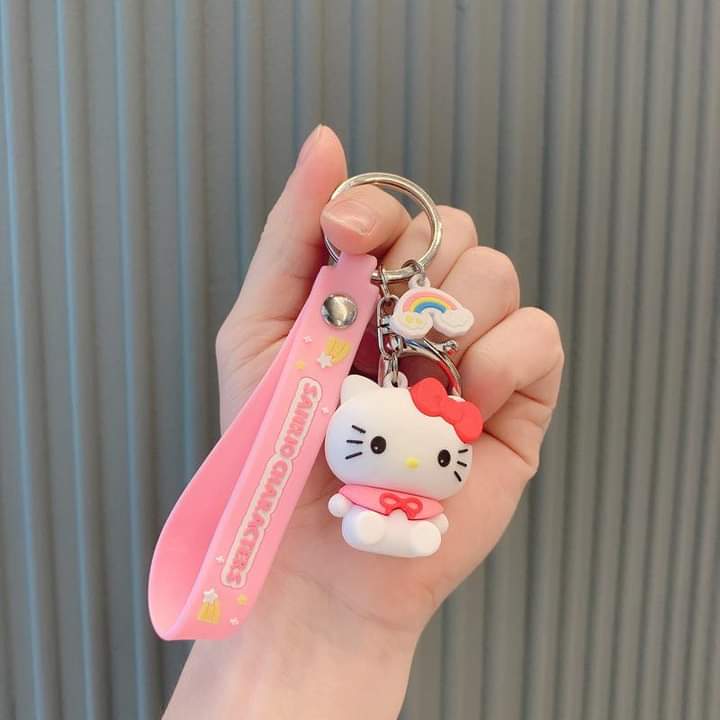 D006, Kulomi key chain cinnamon dog doll cartoon school bag pendant Melody key chain silicone pendant