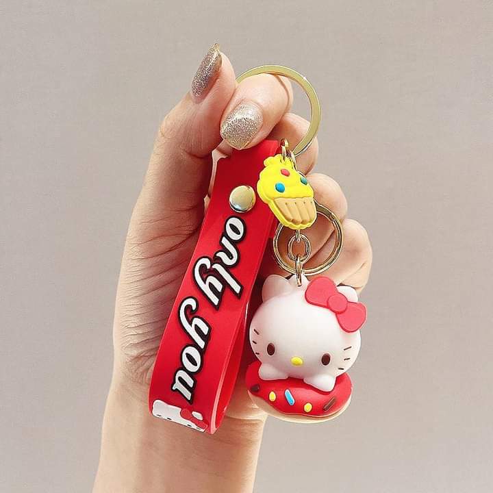 D006, Kulomi key chain cinnamon dog doll cartoon school bag pendant Melody key chain silicone pendant