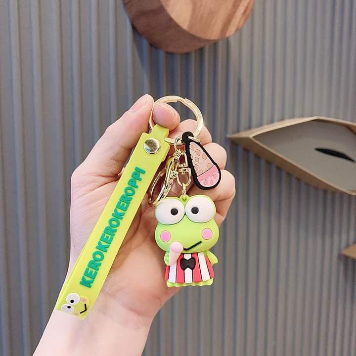 D006, Kulomi key chain cinnamon dog doll cartoon school bag pendant Melody key chain silicone pendant