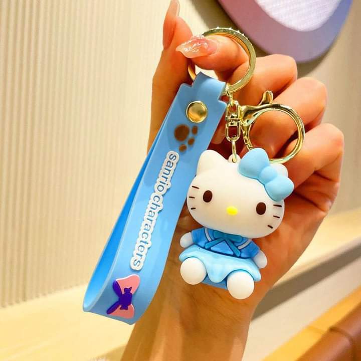 D006, Kulomi key chain cinnamon dog doll cartoon school bag pendant Melody key chain silicone pendant