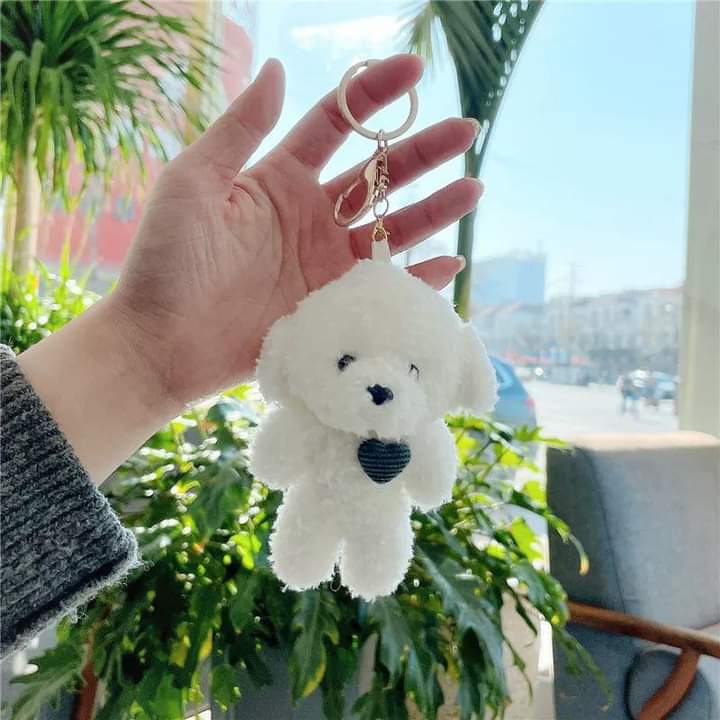 D008, Soft cute blush bear pendant cute bear baby teddy bear plush doll doll bag accessories key chain