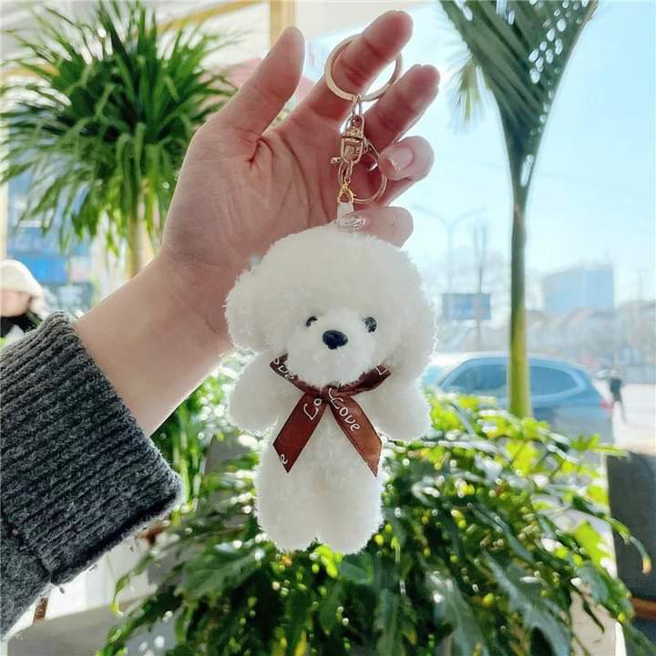 D008, Soft cute blush bear pendant cute bear baby teddy bear plush doll doll bag accessories key chain
