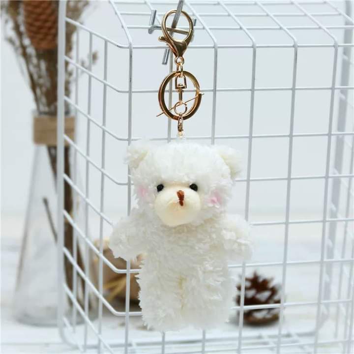 D008, Soft cute blush bear pendant cute bear baby teddy bear plush doll doll bag accessories key chain