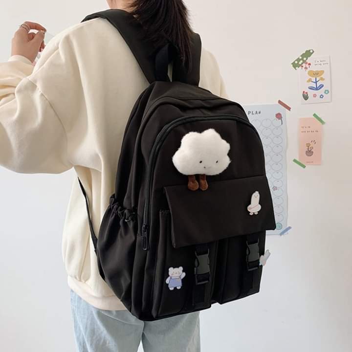 b046, Backpack school bag computer bag goes with every outfit for girls