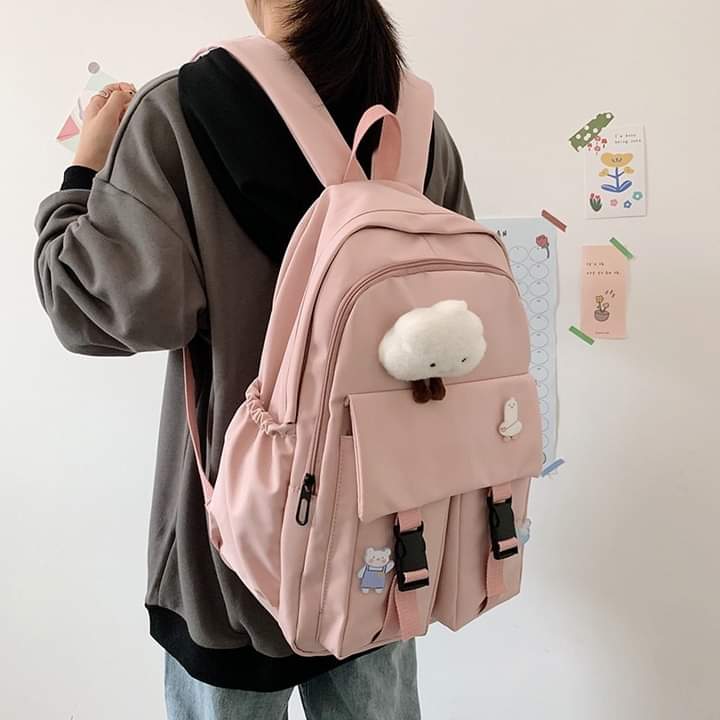 b046, Backpack school bag computer bag goes with every outfit for girls
