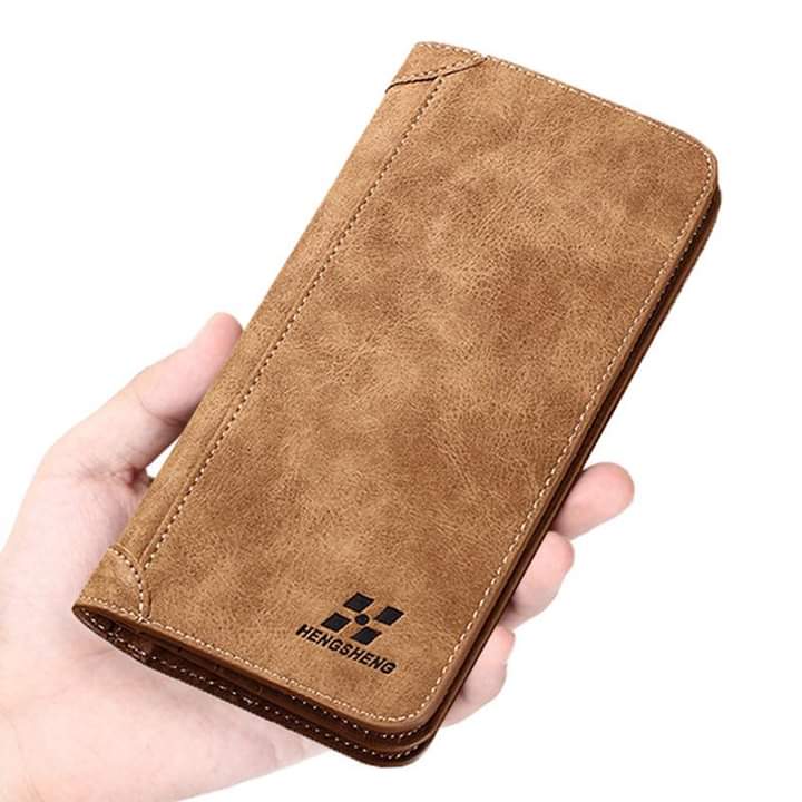 Mw012, Hengsheng Long Men's Wallet Retro Casual Brand Wallet Korean Version Clutch Large Capacity Matte Card Holder Europe and America