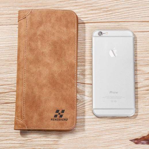 Mw012, Hengsheng Long Men's Wallet Retro Casual Brand Wallet Korean Version Clutch Large Capacity Matte Card Holder Europe and America